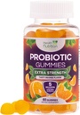 Gummies probiotiques 5 Million CFU - Différentes souches probiotiques pour la santé digestive et le soutien de gummy pour les femmes, les hommes et les enfants, Supplément probiotique quotidien pour le soutien immunitaire, non-OGM, végétalien, 60 Gummies