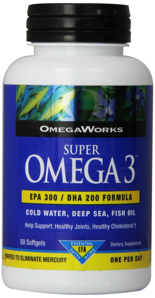 Omegaworks Super Omega 3 Softgels, 50-Pack di 2)