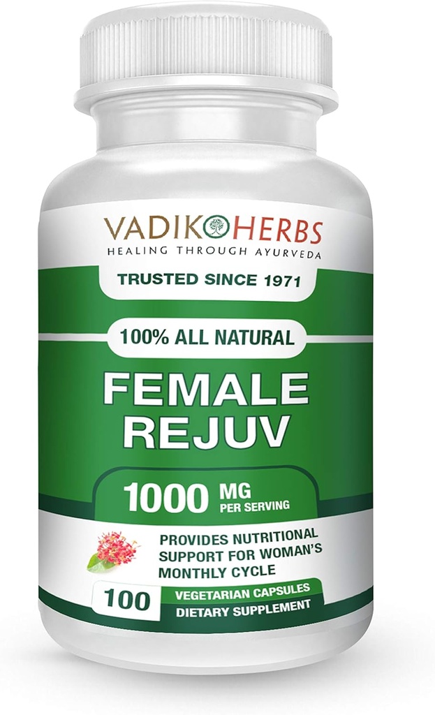 Rejuv Femelle par Vadik Herbs.Traitement à base de plantes pour le supplément de soulagement du SPM.