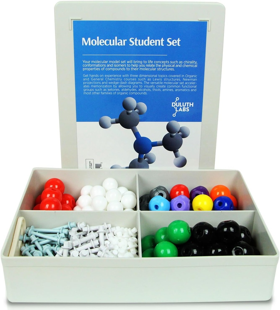 Organic Chemistry Molecular Model Student Kit - (88 Atoms and 140 Bond Parts) - MM-004