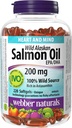 Webber Naturals Wild Alaskan Lachsöl, 200 Mg, 220-Land