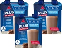 Atkins Creamy Milk Chocolate PLUS Protein Shake, 30g Protein, 7g Fiber, 2g Net Carb, 1g Zucker, Keto Friendly, Low Carb, High Protein Drink, 12 Count