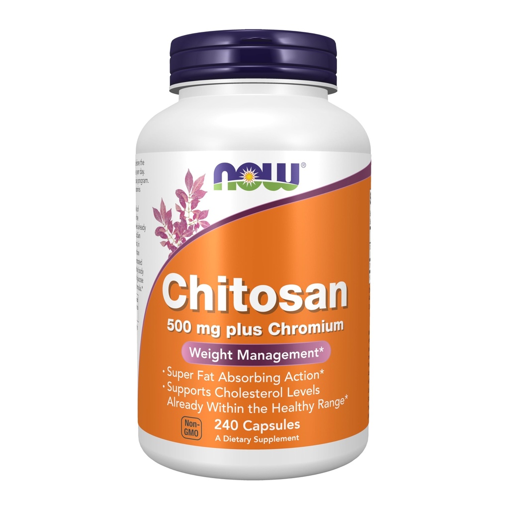 JETZT Ergänzungen, Chitosan 500 mg plus Chrom, Gewichtsmanagement*, 240 Veg Kapseln