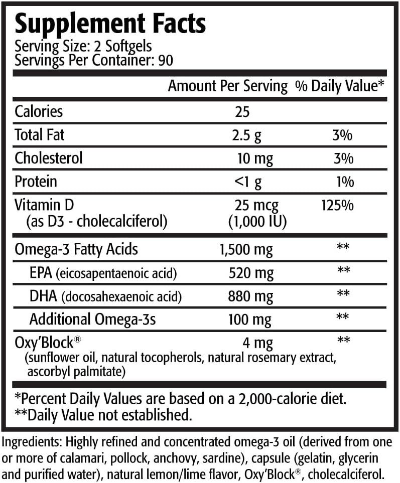 Res-Q 1250+ Omega-3 & Vitamina D3 Fish Oil Capsule 3-Pack