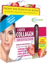 Angewandte Ernährungsflüssigkeit Collagen Hautrevitalisierung - 10 Flüssigkeitsröhren - Kollagen, Biotin & Silica - Tropische Erdbeere & Kiwi Flavor - 10 Servierungen