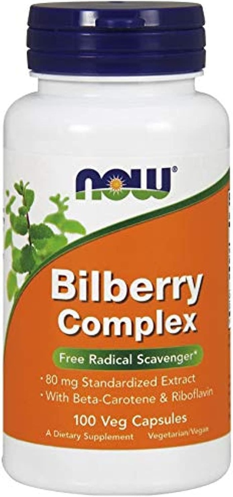 Nourritures Bilberry Comp 80Mg, 100 Compte