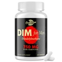 DIM per gli uomini 750MG – Equilibrio dell'ormone, Supporto estrogeno per gli uomini, Supplemento DIM, Detox, Vitality & Fitness Performance–Chrysin & Black Pepper Extract, 60 capsule (1 Bottiglia)