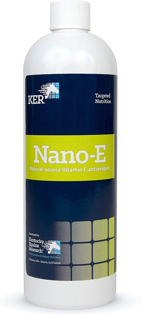 Nano-E de recherche sur les équidés du Kentucky : source naturelle d'antioxydant de la vitamine E pour les chevaux, 450 mL