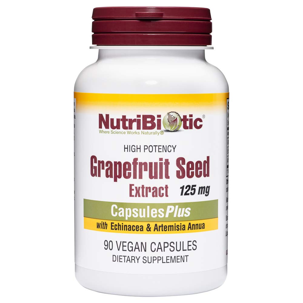Estratto di semi di Pompelmo NutriBiotico Capsule Plus, 125 mg di GSE, 90 conte