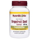 Capsules d'extrait de graines de pamplemousse NutriBiotiquePlus, 125 mg de GSE, 90 Nombre