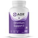 AOR, Strontium Support II, Mineralische Unterstützung für Knochengesundheit, Vegan, Non-GMO (60 Caps)