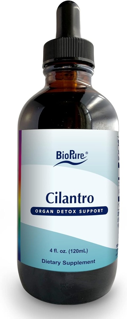 BioPure Cilantro Erbal Tincture – Potente Estratto Botanico Ricco di Phytonutrients Beneficial e Composti Polyphenolic che supporta Immune, Detox Cleanse, Gut Health, & Global Wellness – 4 fl oz
