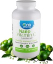 One Planet Nutrition Nano Vitamin C - Vitamina C Solubile Acqua per Uomini e Donne, Vitamina C Naturale Non OGM per Supporto Immune, Buona Assorbimento & Biodisponibilità, Vitamina C Piccole Capsule, 120 Capsule