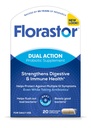 Florastor Probiotici per la salute digestiva e immunitaria, 20 capsule, probiotici per le donne e gli uomini, 1 Probiotico in tutto il mondo, Flush Out Bad Bacteria & Boost Il bene con il nostro cervello Saccharomyces boulardii