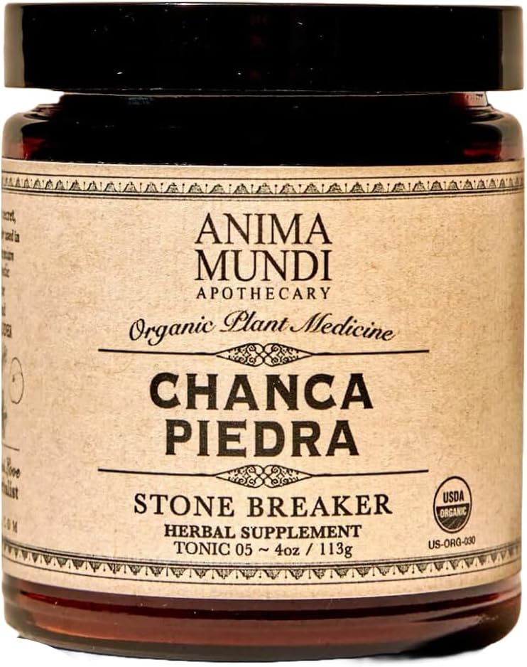 Anima Mundi Apothecary Stone Breaker Chanca Piedra Pulver für Tee - Wildcrafted Chanca Piedra Extract - Liver, Gallbladder & Kidney Cleansing Support (4oz / 114g)
