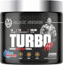Black Series Turbo HP Pre Workout , Formule avancée , Boost Energy et Performance , 45 portions, 450 Gram (Regular, Blue Raspberry)