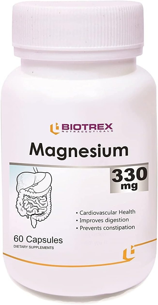 Panihari Biotrex Nutraceuticals Magnesium 330Mg Capsule - 60 Count