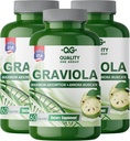 GRAVIOLA MAX - Pure Graviola Extract Supplement - Soursop (Annona muricata) -Immune System Booster & Antioxidants in Ogni capsula di Graviola pura (3 unità)