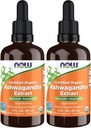 NOW Supplementi, Estratto di liquido di Ashwagandha, Organico, Supporto di sistema immunitario, 2 once fluide (Pack of 2)