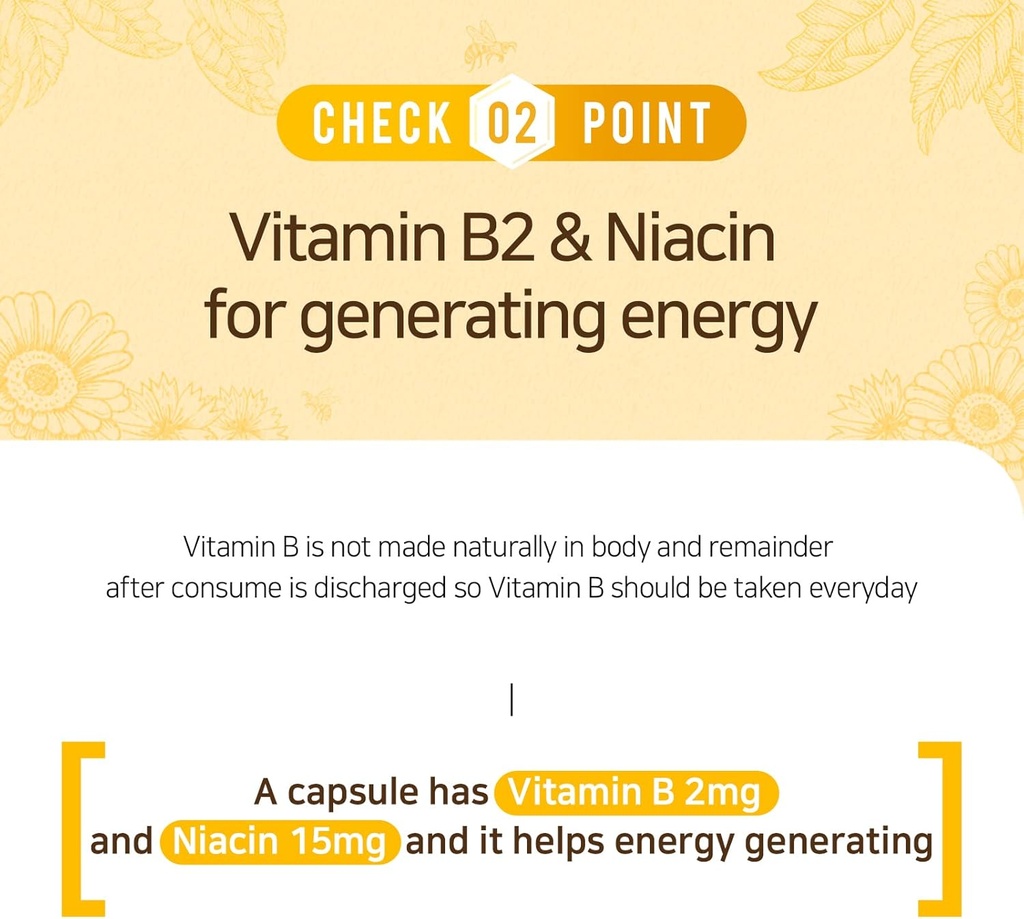 NZ Origin Royal Gold Vitamin B&E, 60 Kapseln, Niacin 15mg Flasche, Männer, Frauen, Kinder, Nahrungsergänzungsmittel unterstützt den Schutz der Zelle vor freien Radikalen, Energieproduktion im Körper
