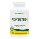 NaturesPlus Quelle der Lebensleistung Teen - 180 Vegetarische Tabletten - Teen Multivitamin mit Mineralien & Ganze Lebensmittel für Mental Fokus, Energie-Booster - Glutenfrei - 90 Servierungen