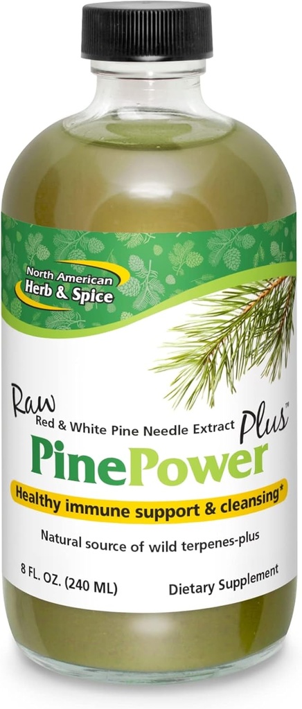 NORTH AMERICAN HERB & SPICE Pine Power Plus - 8 fl oz - Supporto immunitario e cardiovascolare - 23 Serve