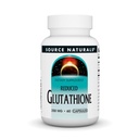 Sorgente Naturals Glutathione, Supplemento per il supporto del fegato*, 250mg - 60 capsule