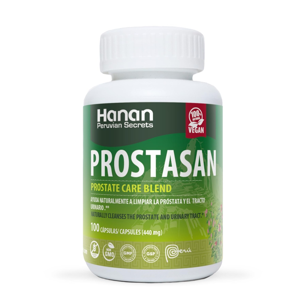 Hanan Prostasan Prostate Care Blend | 100 Capsules | Naturally Aids in Cleansing The Prostate and Urinary Tract
