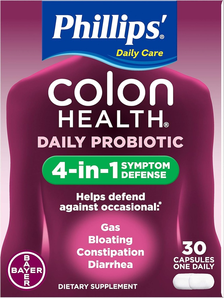 Phillips' Colon Health Kapseln 30 Kapseln (Pack von 3)