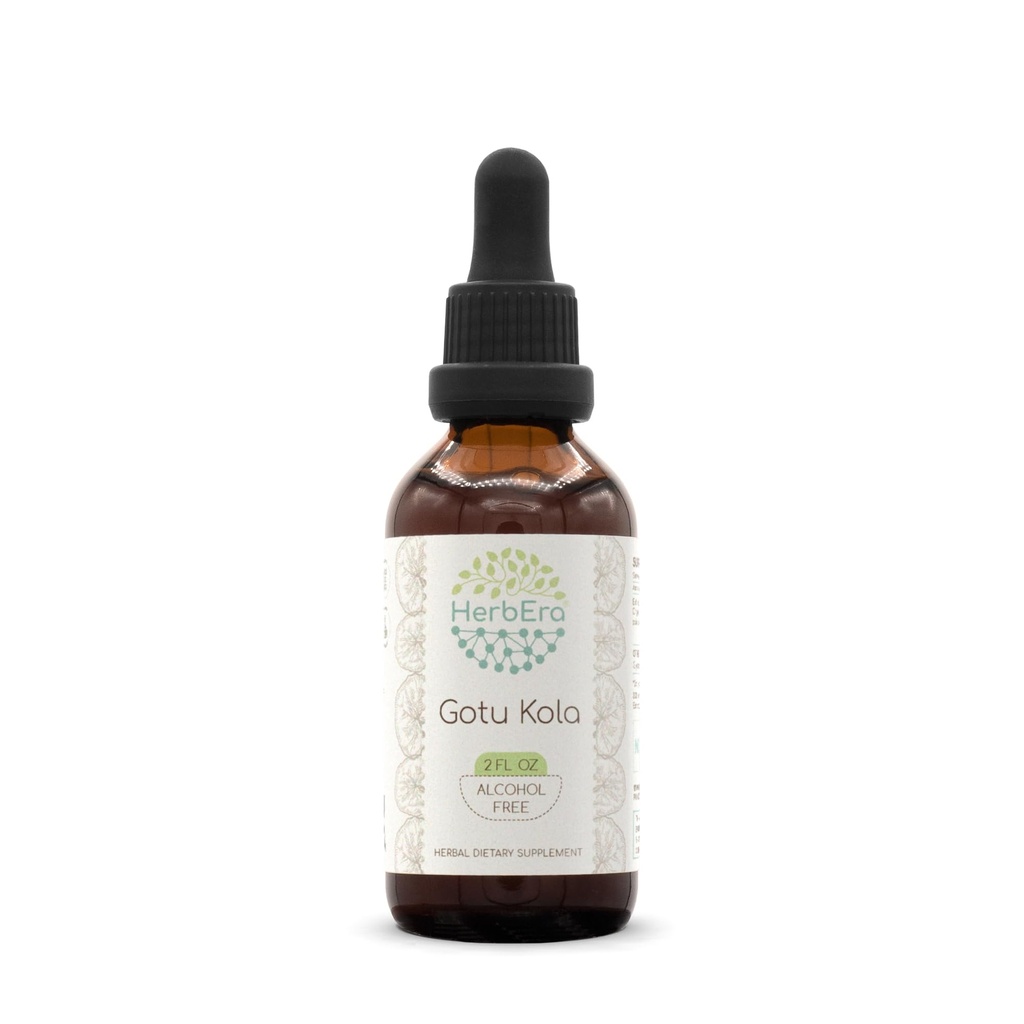 Gotu Kola B60 Tecture Extrait à base de plantes sans alcool, gouttes liquides concentrées Gotu Kola naturel (Centella Asiatica) 2 fl oz