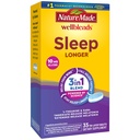 Natura fatta Wellblends sonno più lungo, Melatonin 10mg, L theanine 100 mg, e GABA 100mg, supplemento di sonno, 35 compresse Tri-Layer