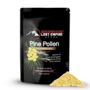 Pine Pollen Pulver - Non-Irradiated, Wild Harvested, Cell Wall Cracked - Supplement Groß für Männer und Frauen für Energie, Vitalität und Langlebigkeit (250 Gramm)