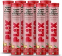 PLIX - THE PLANT FIX Apple Cider Aceto Effervescente Tablets con la madre, 700mg ACV con VIT B12, B6, Confezione di 8 |Vegan, Non Aggiunto Zucchero, Non OGM & Gluten-Free