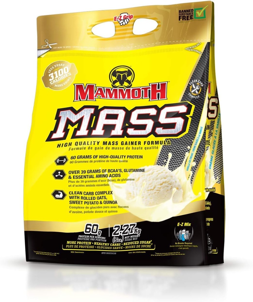 Inter-Active Ernährung Mammoth Maß Supplement, 5 lbs, Vanille FID15319