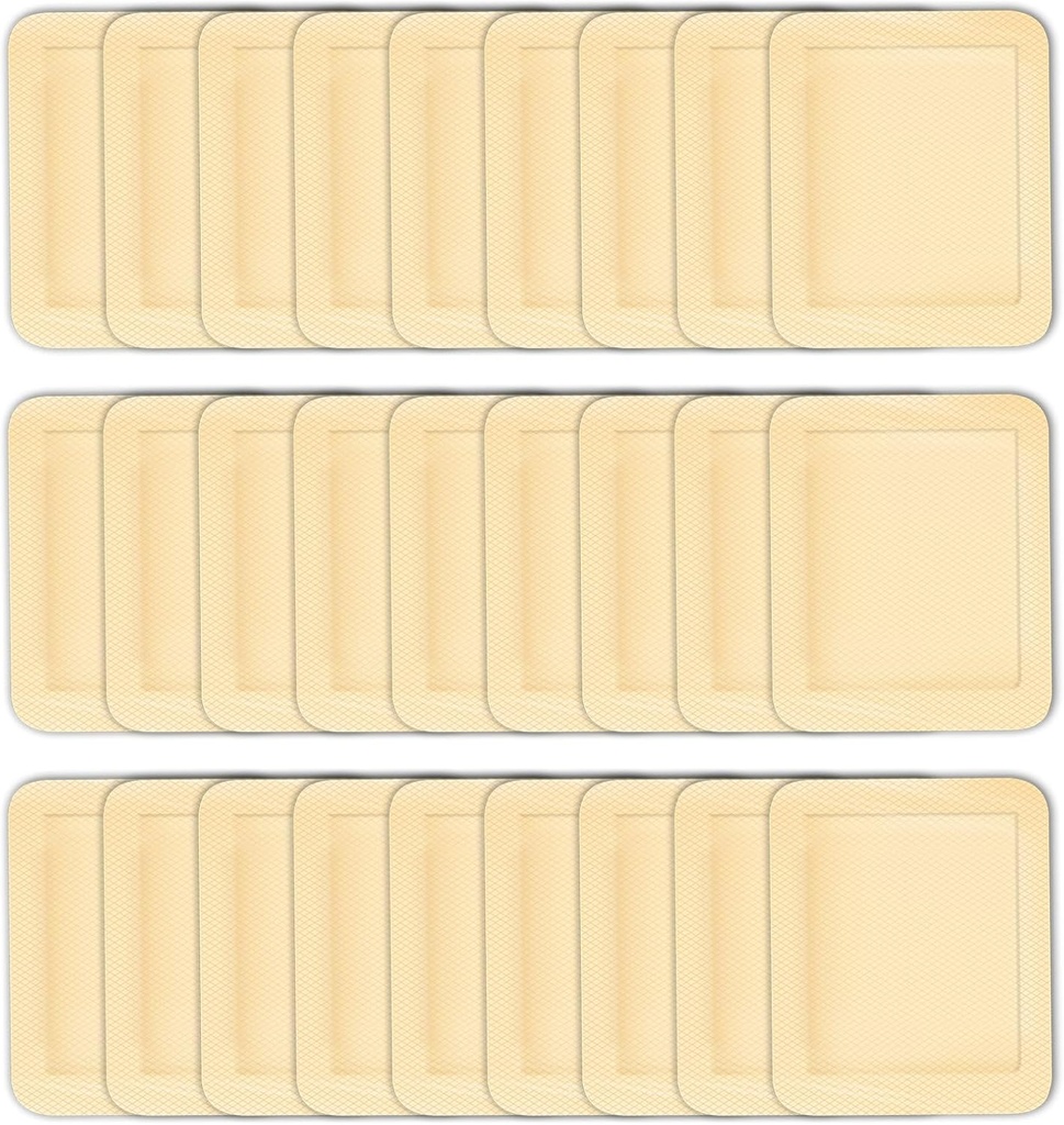 30pcs Grandes bandes adhésives 4 x 3 pouces Dressing Elastique Adhésive Wound Dressing Bandage Grandes bandes adhésives Premiers soins Bandes portables, couleur de peau
