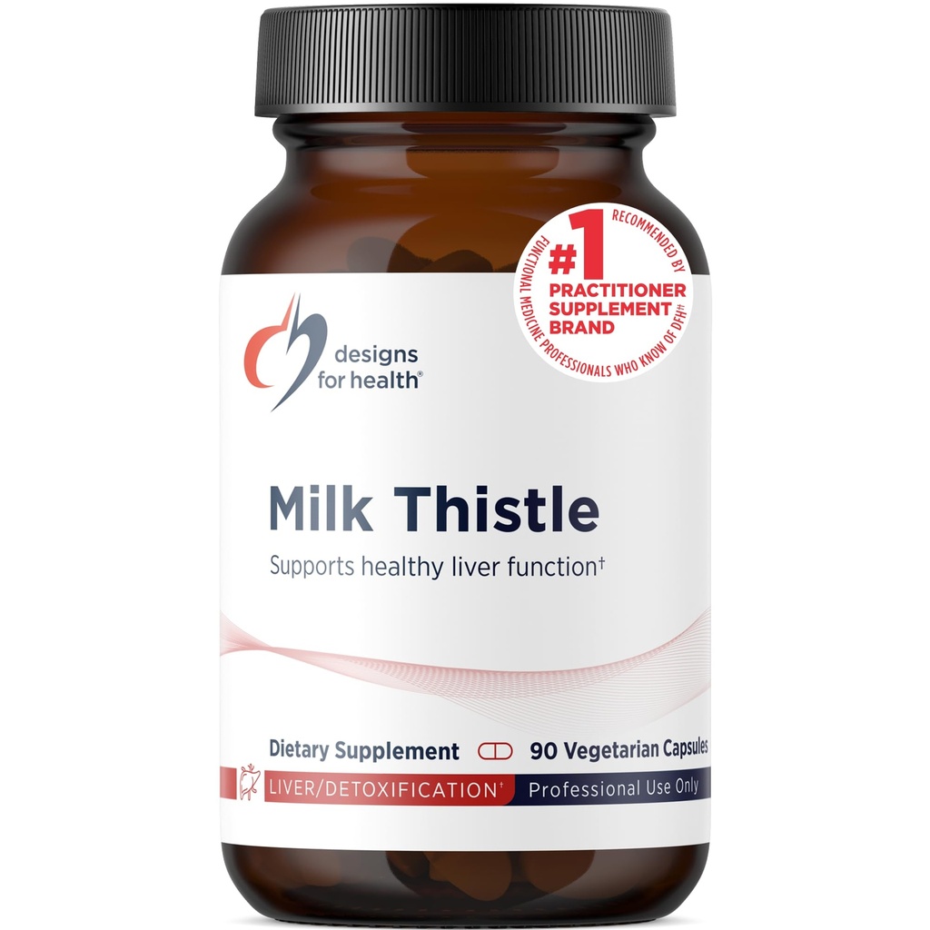 Conceptions pour la santé Extrait de chardon de lait - hautement normalisé à 80% Silymarin de graines de chardon de lait - Supplément de soutien foie + détox avec lécithine de tournesol pour améliorer l'absorption (90 capsules)
