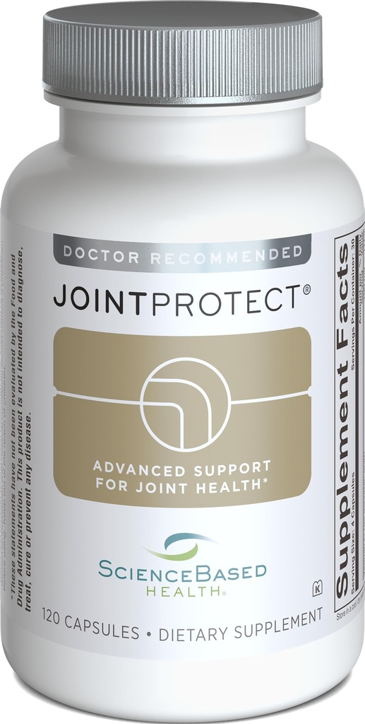 JointProtect – Soutien conjoint avancé avec le sulfate de glucosamine, Boswellia (30% AKBA), Longvida Curcumine, FruiteX-B et vitamine C – Confort, flexibilité et santé du cartilage – 120 capsules