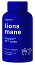 Complément biologique Lions Mane 120 Capsules. Soutien Cerveau Système Immune Nootropique Support Champignon Supplément. 10X Extrait similaire à 18 000mg, contient un brevet en instance de LitropaneTM