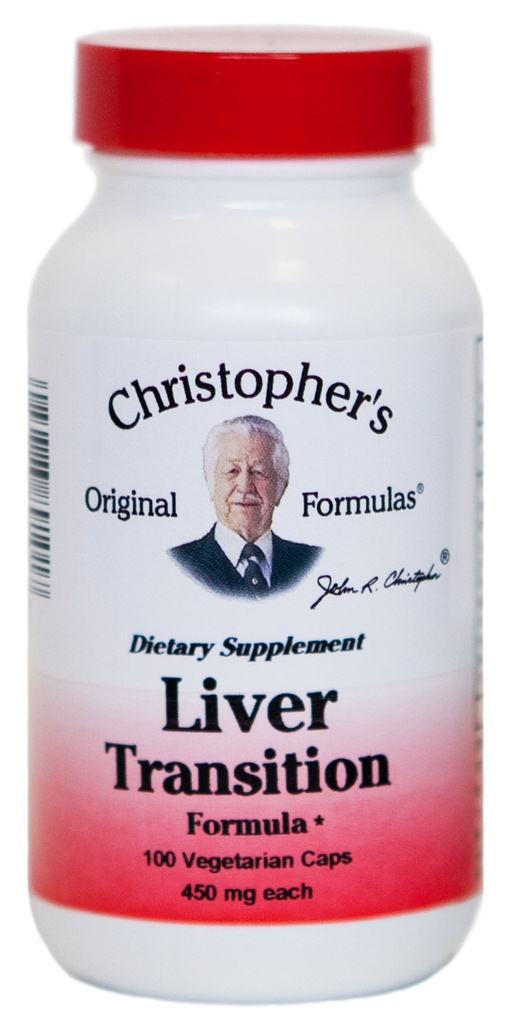 Christopher's Original Formulas Liver Transition Formula – Gentle Herbal Liver Cleanse, 450 mg, 100 Vegetarische Kapseln
