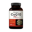 NatureBell CoQ10 300mg con Omega 3, 240 capsule - 120 giorni di alimentazione | Forma di assorbimento stabile – Supporto antiossidante per la salute del cuore e dell'energia – Supplemento di coenzima Q10 ad alta resistenza