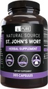 PURE INGREDIENTI ORIGINALI St. John's Wort (365 capsule) Nessun filler di magnesio o di riso, Sempre puro, Lab verificato