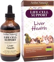 Amber NaturalZ Life Cell Support Integratore di erbe per cani, gatti, uccelli, conigli e pig della Guinea | Supporta la funzione del fegato normale e la salute linfatica | Aiuti naturali per la disintossicazione
