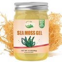 ACEYO (12 OZ Organic Sea Moss Gel Raw Vegan Natural Irish Seamoss Gel für Frauen Männer 102 Vitamine und Mineralien Wild Harvested Original Flavored Non-GMO