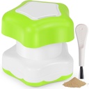 Johnbee Pill Crusher, Pill Grinder Fine Powder Extremely Fine. Lagerkompartment. Pill Crushers für Ältere, Familie und Haustiere. Silikon Kanten. Schleifen Sie mehrere Pillen auf einmal - Reinigungsbürste (Green)
