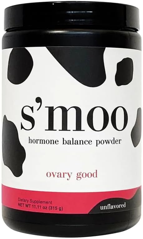 S. Moo Ovary Good - Non aromatisé 7-en-1 PCOS Supplément, PCOS Multivitamine, Myo-Inositol Mix, Hormone Balance pour les femmes, Suppléments de fertilité pour les femmes, santé ovarienne (30 portions)