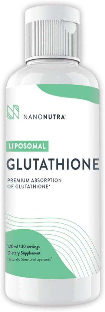 Liposomal Glutathion Antioxidans 500mg Non GMO/Non Soy Setria Flüssige Glutathion-Ergänzung | Beste natürliche Anti-Aging Antioxidans 120ml - 30 Servierungen