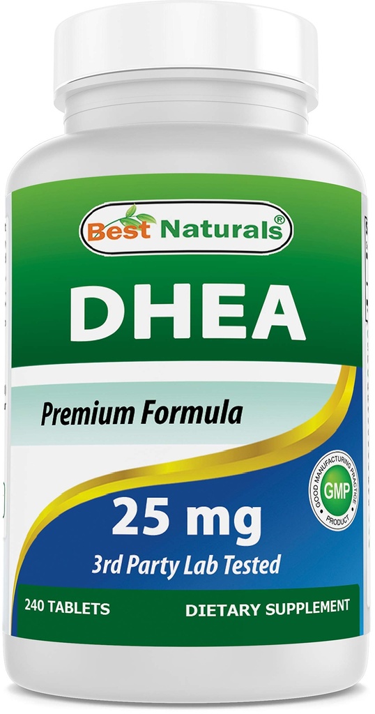 Migliori naturali Dhea 25mg Supplemento 240 compresse - Supporti livelli di ormone bilanciato per uomini e donne - promuove l'invecchiamento sano - Stati Uniti