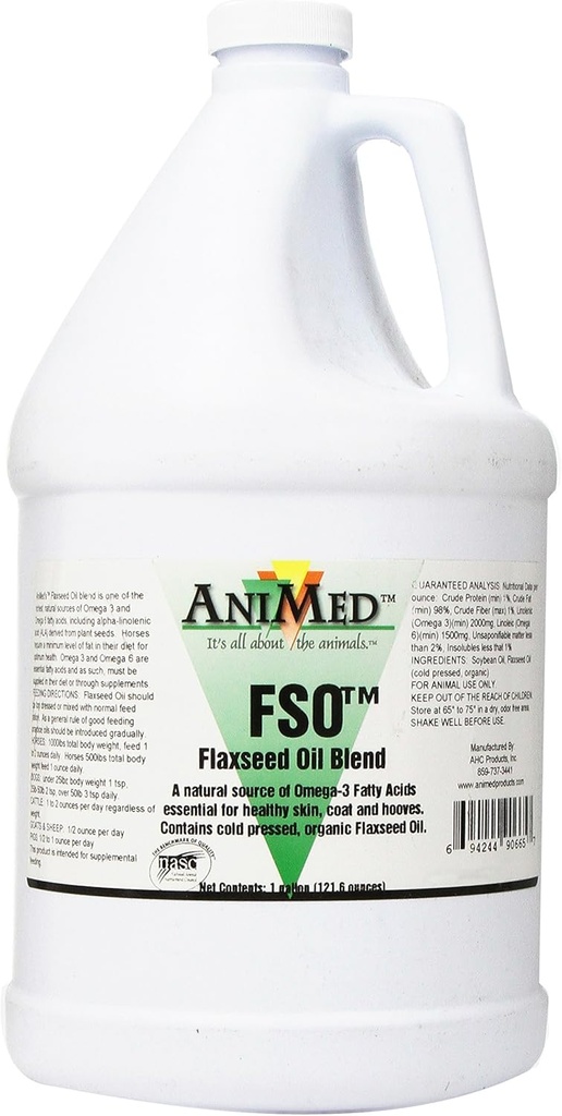 Olio di semi di lino di miscela ANIMED (1 Gal)...